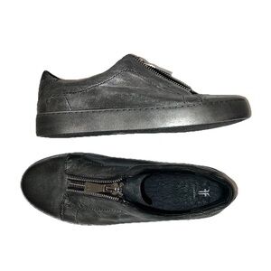 Frye Womens Lena Rebel Zipper Slip On Sneakers Shoes Sz 10